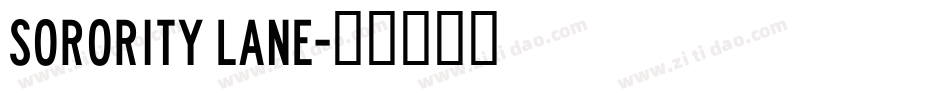 Sorority Lane字体转换